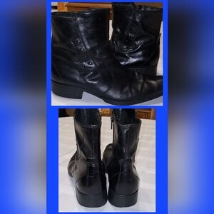 Aldo Black Leather Dress Boots